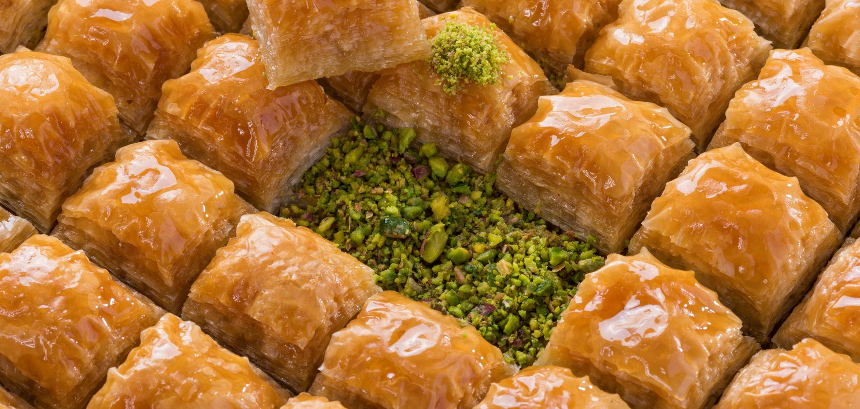 Golden pistachio baklava from Mehmet Efendi 1953
